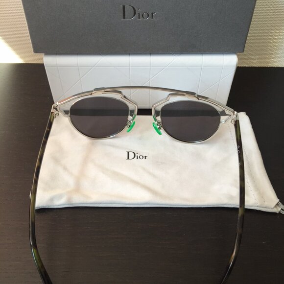 DIOR So Real Aviator Sunglasses Blue Mirror Lens NSY/T7 - Picture 4 of 7